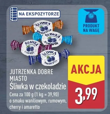 Śliwka w czekoladzie różne rodzaje promocja w Aldi