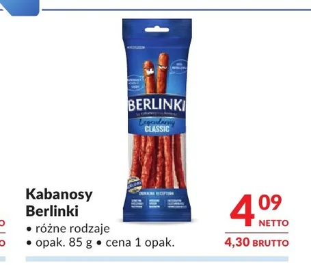 Kabanosy Berlinki promocja w Makro