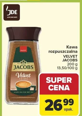 Kawa rozpuszczalna Velvet Crema promocja w Carrefour