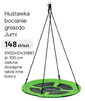 Huśtawka bocianie gniazdo Jumi promocja w Castorama