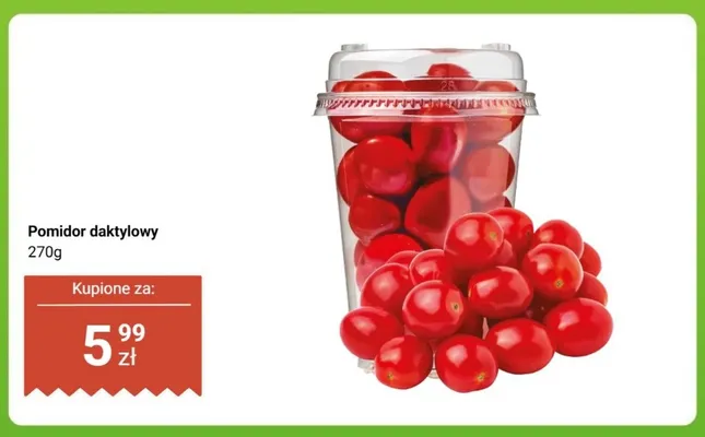 Pomidor daktylowy promocja w Dino