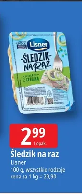 Śledzik na raz Lisner promocja w Leclerc