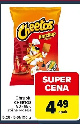 Chrupki Cheetos Ketchup promocja w Globi