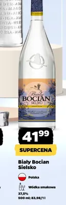 Wódka smakowa Biały Bocian Sielsko promocja w Netto