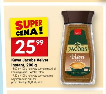 Kawa rozpuszczalna Jacobs Velvet promocja w Twój Market