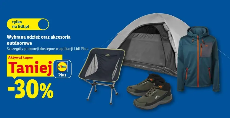 Odzież oraz akcesoria outdoorowe promocja w Lidl