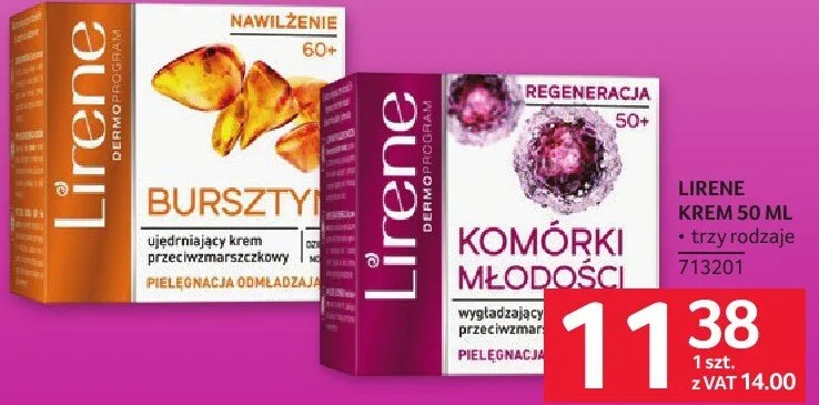 Krem Lirene 50 ml - trzy rodzaje promocja w Selgros
