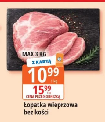 Łopatka wieprzowa bez kości promocja w Leclerc