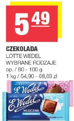 Czekolada wybrane rodzaje promocja w SPAR