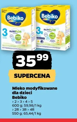 Mleko modyfikowane dla dzieci Bebiko promocja w Netto
