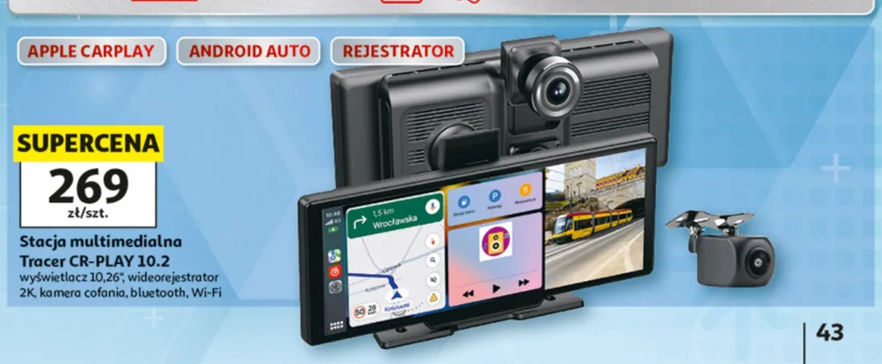 Stacja multimedialna Tracer CR-PLAY 10,2 promocja w Auchan