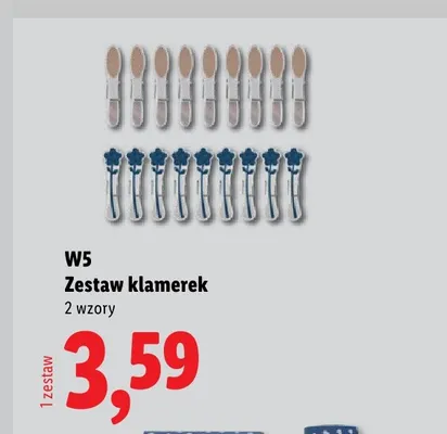 Zestaw klamerek W5 promocja w Lidl