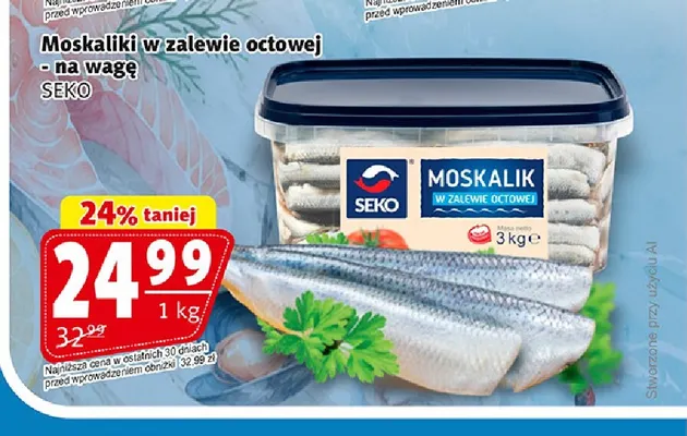 Moskaliki w zalewie octowej na wagę Seko promocja w Prim Market