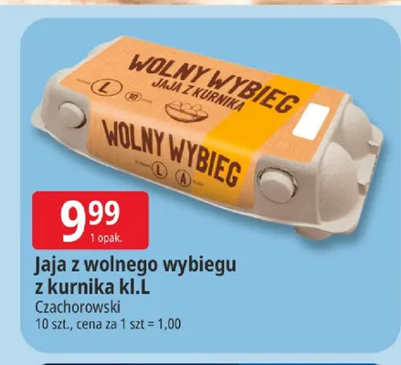 Jajka kurze z wolnego wybiegu z kurnika Czachorowski promocja w Leclerc