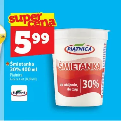 Śmietanka 30% Piątnica promocja w TOPAZ