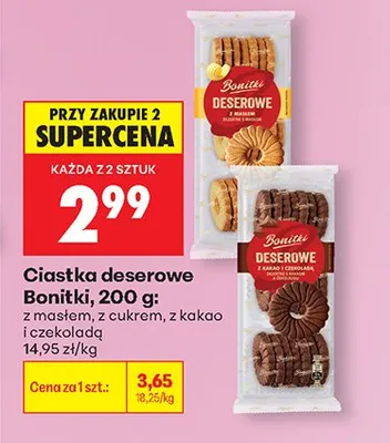 Ciastka deserowe z masłem promocja w Biedronka