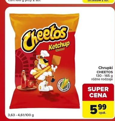 Chrupki Cheetos Ketchup promocja w Carrefour Market