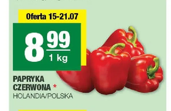Papryka czerwona promocja w SPAR