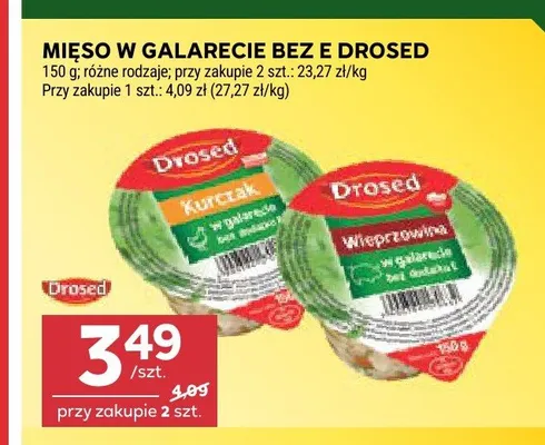 Mięso w galarecie Wieprzowina Drosed promocja w Stokrotka