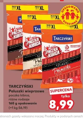 Paluszki wieprzowe paczka kibica Tarczyński promocja w Kaufland