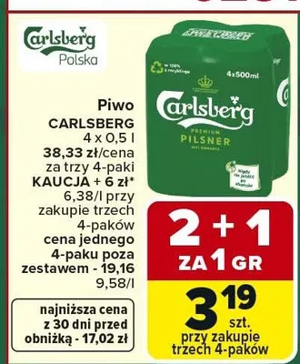 Piwo premium promocja w Carrefour Market