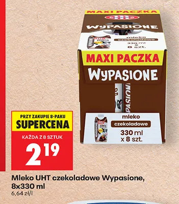Mleko UHT czekoladowe 8-pak 330 ml promocja w Biedronka
