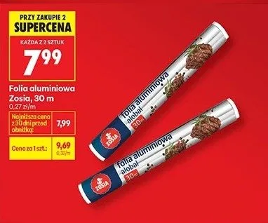Folia aluminiowa Zosia promocja w Biedronka