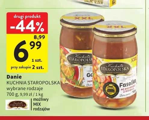 Danie gołąbki w sosie pomidorowym Kuchnia Staropolska promocja w Intermarche
