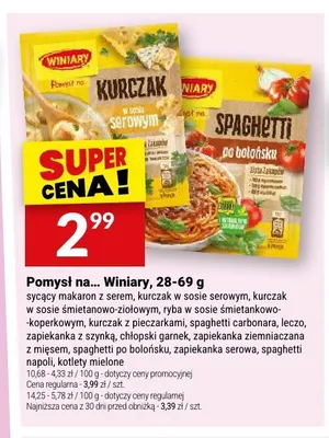 Pomysł na... Winiary ryba w sosie śmietankowo-koperkowym promocja w Twój Market