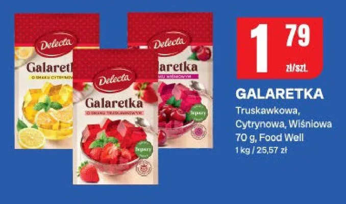 Galaretka truskawkowa, cytrynowa, wiśniowa promocja w Chorten