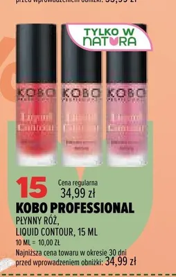 Płynny róż Kobo Professional Liquid Contour promocja w Drogerie Natura