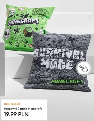 Poszewki Minecraft 2-pak promocja w Sinsay