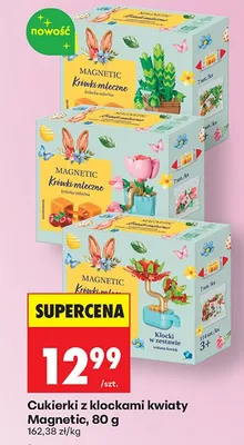 Cukierki z klockami kwiaty promocja w Biedronka