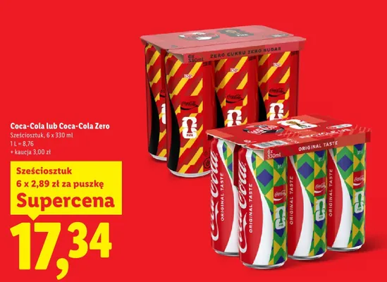 Napój gazowany Zero 6x330ml promocja w Lidl