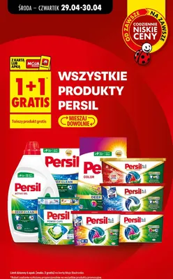 Wszystkie płyny i żele do prania 1+1 GRATIS promocja w Biedronka