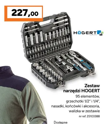 Zestaw narzędzi Högert promocja w Bricoman