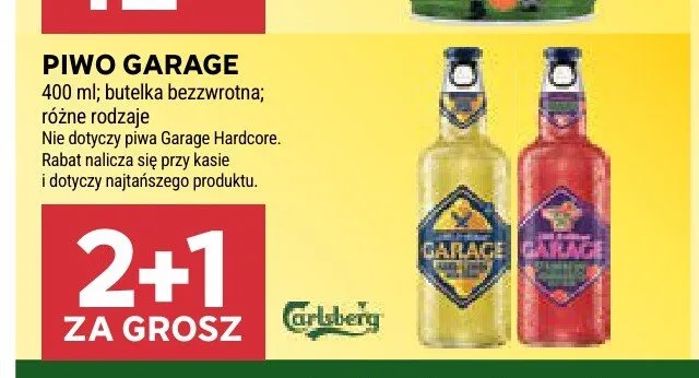 Piwo Garage promocja w Stokrotka