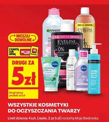 Kosmetyki do oczyszczania twarzy promocja w Biedronka