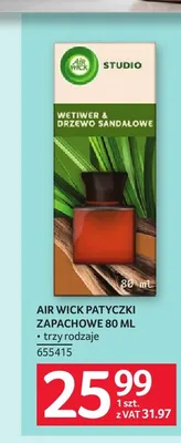 Patyczki zapachowe Air Wick Wetiwer & Drzewo Sandałowe promocja w Selgros