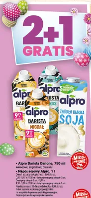 Alpro Barista Danone, różne smaki, waniliowy, migdałowy, owsiany promocja w Twój Market