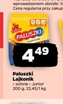 Paluszki Lajkonik promocja w Netto