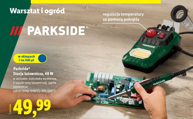 Stacja lutownicza, 48 W promocja w Lidl