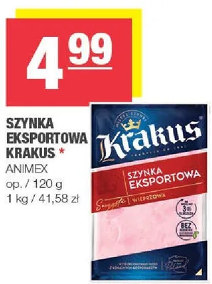 Szynka eksportowa Krakus promocja w SPAR