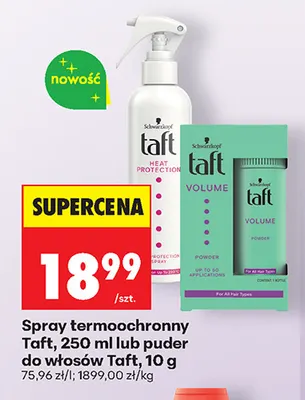 Spray termoochronny Taft promocja w Biedronka