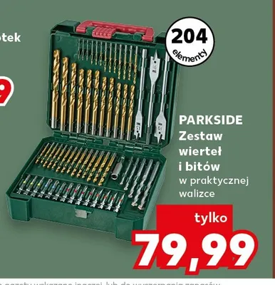 Zestaw wierteł i bitów Parkside promocja w Kaufland