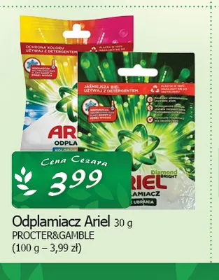 Odplamiacz Ariel jaśniejsza biel promocja w CEZAR Delikatesy
