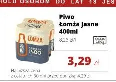 Piwo Łomża Jasne promocja w Torimpex Toruńska Sieć Sklepów Spożywczych