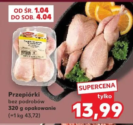 Przepiórki bez podrobów promocja w Kaufland