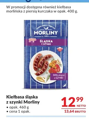 Kiełbasa śląska z szynki Morliny promocja w Makro