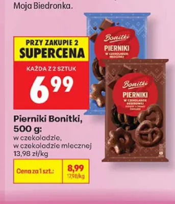 Pierniki w czekoladzie Bonitki promocja w Biedronka